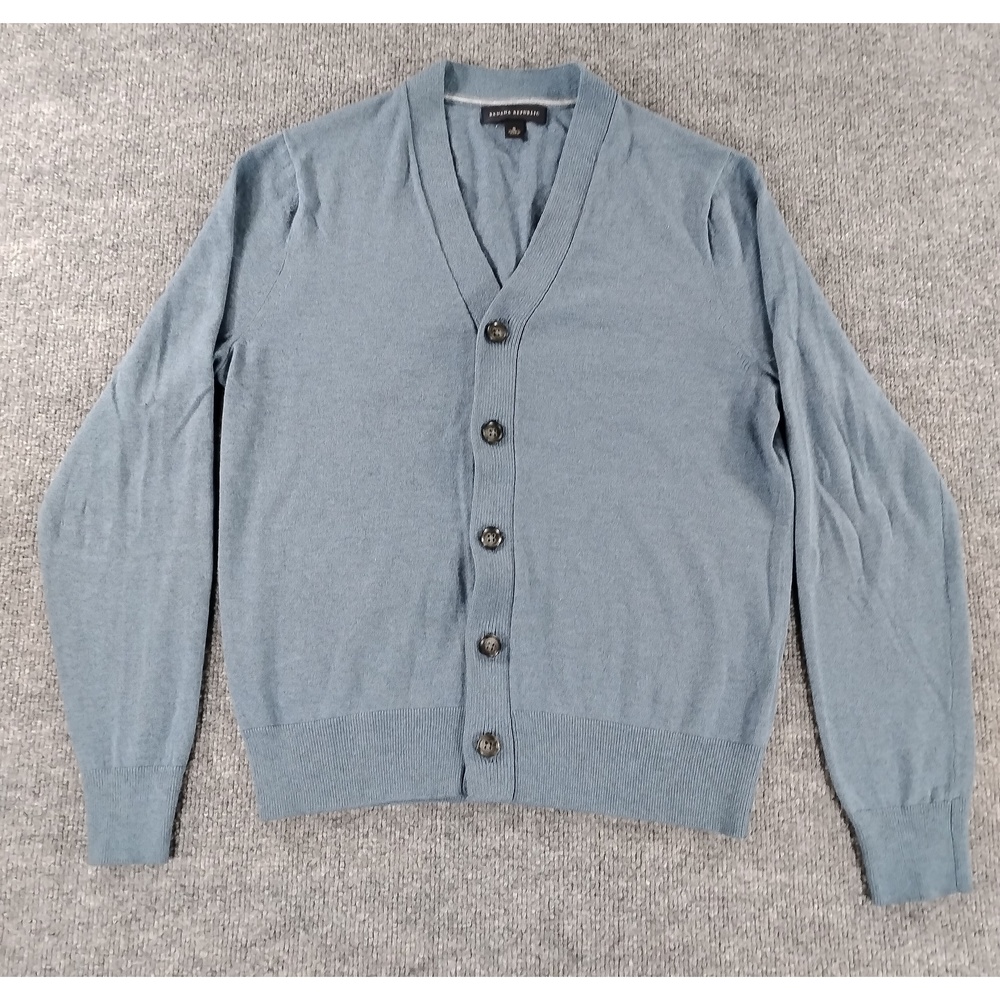 Banana Republic Silk Cashmere Blend Cardigan Size S Preppy Minimalist V-Neck